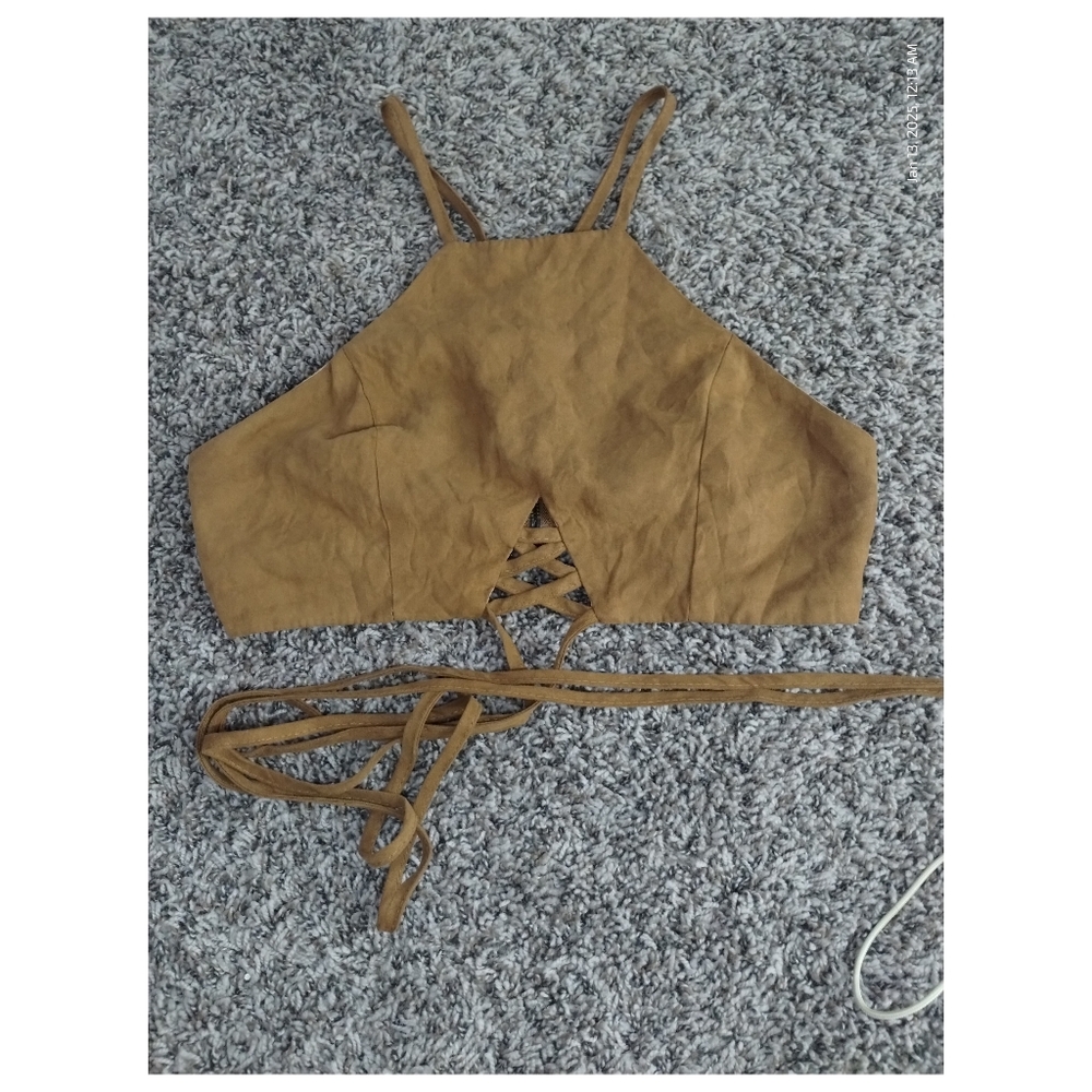 Zaful Suede CropTop